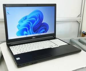 FUJITSU LIFEBOOK A576/S Core i5 6300U メモリ8GB 新品SSD 2.5インチ256GB Windows 11 Pro 64bit 即日発送 一週間返品保証【H24052831】