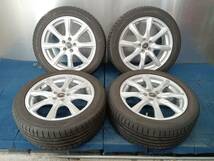 ★8.5分山★22年製★ KUMHO ECSTA PS71 215/50ZR17　社外ホイール 17×7J +48 5H-100 4本セット インプレッサ・BRZ・86等　E862_画像1