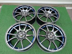 ★超美品★ weds Sport ウェッズ スポーツ SA-10R 18×7.5J +45 5H-114.3 4本セット クラウン・マークX・アルファード・プリウスα等