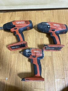 動作OK HILTI ヒルティ 充電式インパクトレンチ SIW 9-A22, SIW22T-A, …セットまとめて売る