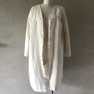  beautiful goods polite . sewing Journal Standard JOURNAL STANDARD adult pretty race cut Work kinali coat feather woven eggshell white embroidery 