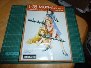 送料￥185~☆1/35　MGガールズ Vol.1 3体セット ② アートボックス/モデルカステン　ARTBOX MODELKASTEN　女性兵士フィギュア ノーズアート