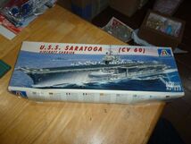 1/720　サラトガ CV-60　イタレリ ITALERI アメリカ海軍フォレスタル級航空母艦 SARATOGA_画像1