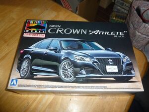 内外装・塗装済モデル☆1/24　GRS214 クラウン アスリート G'12(ブラック）　アオシマ トヨタ CROWN ATHLETE