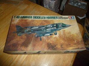 1/48　ホーカーシドレー ハリアー RAF GR.Mk.1 タミヤ　HAWKER SIDDELEY HARRIER AV-8A　絶版/生産休止品 当時物 2期パッケージ 小鹿628