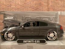 1/24 Jada Toys ジェイダトイズ Infiniti G35 ダークグレー カスタム_画像1