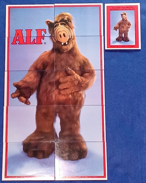 即決 送料無料 海外 ALF アルフ パズルカード 完成品 10種 + パズル紹介カード 1種 1980年代 レトロ / 検索 パズル カード所ジョージ