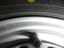 M-0514スタッドレス屋145/80R12 80/78N LT ダイハツ・ＳＴホイル付き４本（4J 100 4穴 +40)⑬　　　　本州送料込み_画像5