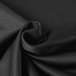 ♪ポリエステル変形カノコニット 黒 巾：170cm♪2.2m[9838]