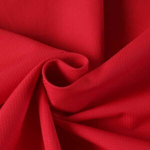 ♪ポリエステルジャガードハニカム 赤 巾：145cm♪5m[9851]