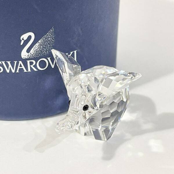 正規品 保存箱付き スワロフスキー SWAROVSKI クリスタル ぞう 象 ゾウ インテリア 置物 オブジェ 小物 アニマル小物 フィギュア