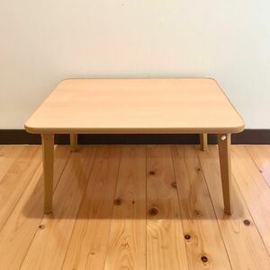 ミツワ パレットテーブル ナチュラル 60×45cm PA-60 ローテーブル 折れ脚テーブル 折りたたみ テーブル ちゃぶ台