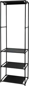  tray do one hanger rack 3 step shelves light weight clothes * bag put pipe hanger height 166.5× width 52× depth 36cm simple hanger 