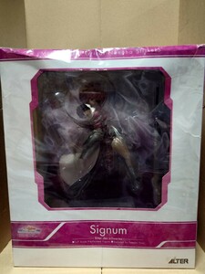 * contents is unopened goods. box. condition . bad. *aruta- Magical Girl Lyrical Nanoha StrikerS 1/7 Signum 