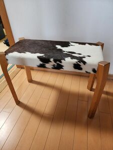 ハラコ椅子 ベンチ 木製 北欧 長椅子 stool