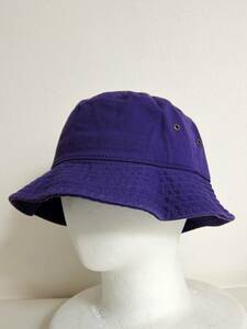 newhattan コットンバケットハット PURPLE L/XL