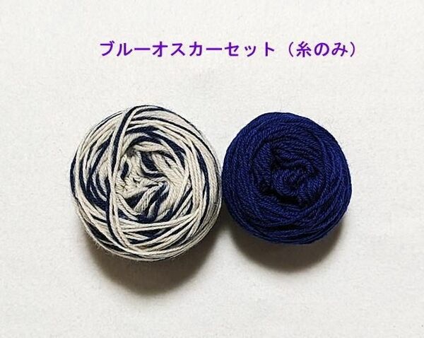 ☆オパール毛糸 ミニ☆KFSカラー ブルーオスカーセット（糸のみ）