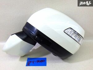 【保証付】 ホンダ 純正 RK5 ステップワゴン ドアミラー サイドミラー 左 左側 助手席側 ブルーレンズ 15ピン NH624P 実働外し 即納 棚7-4