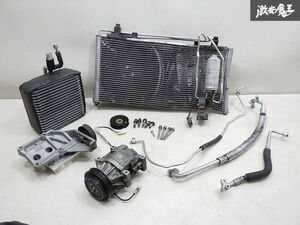 売り切り 社外 メーカー不明 日産 BNR32 スカイライン GT-R RB26DETT コンプレッサー コンデンサー エバポレーター リキットタンク 棚I-2