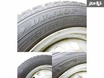 ●【バリ溝! 23y スタッドレス!!】 DUNLOP WINTER MAXX WM02 155/65R13 73Q 4本 13インチ 4.50B +40 PCD100 4H スチールホイール 棚O-5_画像4