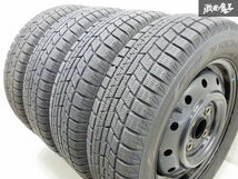 ●【溝あり! 22年製 スタッドレス!】 YOKOHAMA ICE GUARD IG60 155/65R13 73Q TOPY製 スチール 13インチ 4.00B +45位 PCD100 4H 棚N-4_画像3