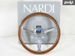 [ excellent level ]NARDI Nardi all-purpose Classic steering wheel steering gear wooden steering wheel outer diameter : approximately 37cm hole interval : approximately 7.4cm immediate payment stock have shelves 29-2