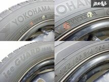 ●【溝あり! スタッドレス!!】 YOKOHAMA ICE GUARD アイスガード IG60 155/65R14 75Q 20y 14インチ スチール 4.5J +45位 PCD100 4H 棚K-5_画像5