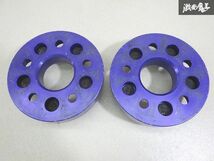 社外 5穴 5H PCD 100 厚さ 約26mm M12×P1.25 ハブ径 約56mm ナット付 ワイドトレッド スペーサー ワイトレ ツライチ 即納 棚24-3_画像4