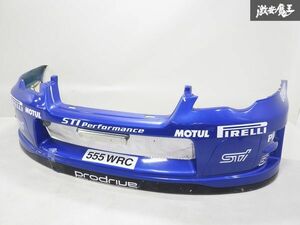 社外 メーカー不明 スバル SUBARU BP5 レガシィ ワゴン フロント バンパー カラー 42C WRブルー 外装 FRP製 ダクト 付 即納 棚2F-G-8