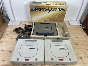 【通電のみ確認済】SEGA SATURN セガサターン 本体 HST-3200【箱有り】 HST-3220 2個【本体のみ】