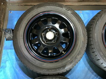 激安即決！タイヤ＋ホイール！RADIANCE 16-7J 5H/114.3 ET55 + 205/60R16 中古4本 ジェイド/ステップワゴン！HM000919_画像2