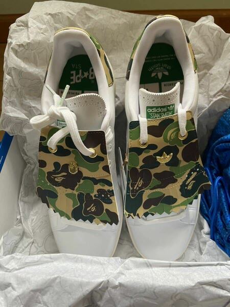 新品未着用未使用　BAPE adidas スタンスミス 28.5 ゴルフシューズ IG5916　A BATHING APE × adidas Originals　Stan Smith Golf