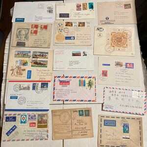 en tire en tire No.3 aviation mail foreign stamp envelope Roo mania air mail Europe . seal Showa Retro miscellaneous goods set sale 