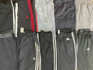 ① old clothes .USA truck pants 10 pcs set set sale 1 jpy start large amount . sale America old clothes Logo American Casual Adidas Nike black 