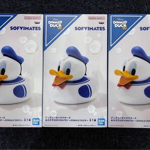 ディズニーキャラクターズ おふろで SOFVIMATES 3個セット #DONALD DUCK ドナルドダック フィギュア