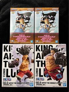 ワンピース KING OF ARTIST/ワールドコレクタブルフィギュア ログストーリーズ フィギュア 4個セット #ルフィ