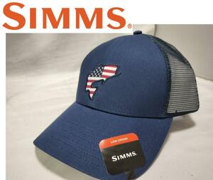 １円　～　アメリカフィッシング　ハイブランド　SIMMS シムズ　紺　帽子　定価4620円