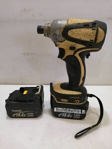 makita　マキタ 充電式インパクトドライバ　TD131D　14.4V リチウムイオンバッテリ BL1430 14.4V 3.0Ah A-42634 ご