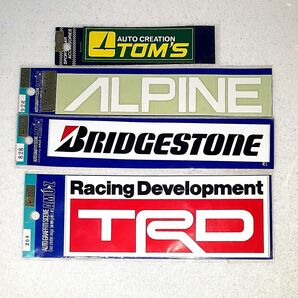 未使用AMU'Z ステッカーまとめ/Racing Development TRD/BRIDGESTONE/ALPINE/TOM'S
