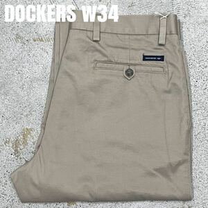 ＊7552 DOCKERS ドッカーズ　ノータック　チノパン　スラックス　w34