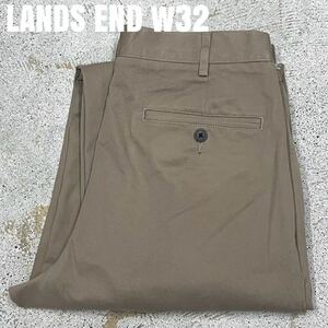 ＊7553 LANDS END ランズエンド　テーパード　チノパン　スラックス