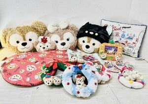 5-36 【中古】　【美品】　ディズニー TDS ダッフィー シェリーメイ フレンズ 17点 クッション ぬいぐるみ ポーチ ほか まとめ売りセット