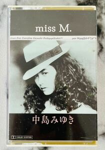 5-12【中古品】邦楽カセットテープ『中島みゆき/miss.M.』 歌詞カード付き/ポニー J-POP昭和歌謡曲アイドルシティーポップ/音出し確認済み