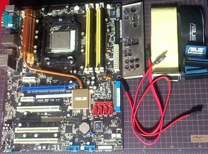 ATXマザーボード ASUS M2N-E (CPU、メモリ、ケーブル付)