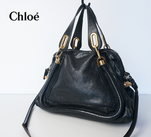 クロエ Chloe パラティ 斜め掛け 2WAY ショルダー ブラック 