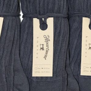 the Apartment Kontex Socks Charcoal Grey L(27〜29cm)1足 STABRIDGE 