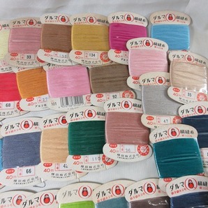 ダルマ 絹糸 絹100% 9号 40m １００点 ハンドメイド 絹縫糸の画像3