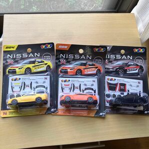 3個セット☆FUNBOO 日産 NISSAN GT-R ミニカー　カスタムシール付き