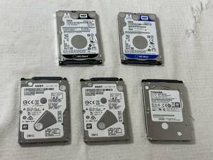 ★SATA　2.5インチ　500GBハードディスク5個まとめて！　管理2