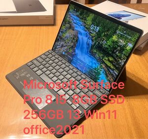 新品近　Microsoft Surface Pro 8 i5 8GB SSD 256GB 13 Win11 office2021